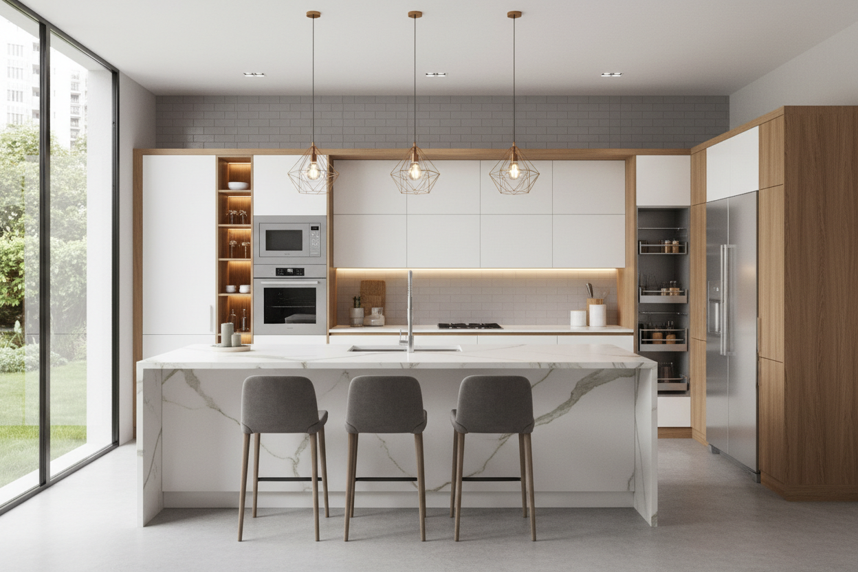 luxury modular kitchen